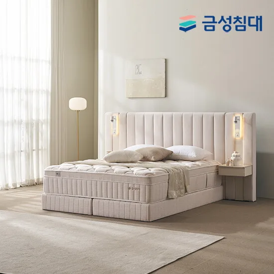 [금성침대] 루미에르 호텔형 침대 프레임+매트리스+패널1 라지킹LK